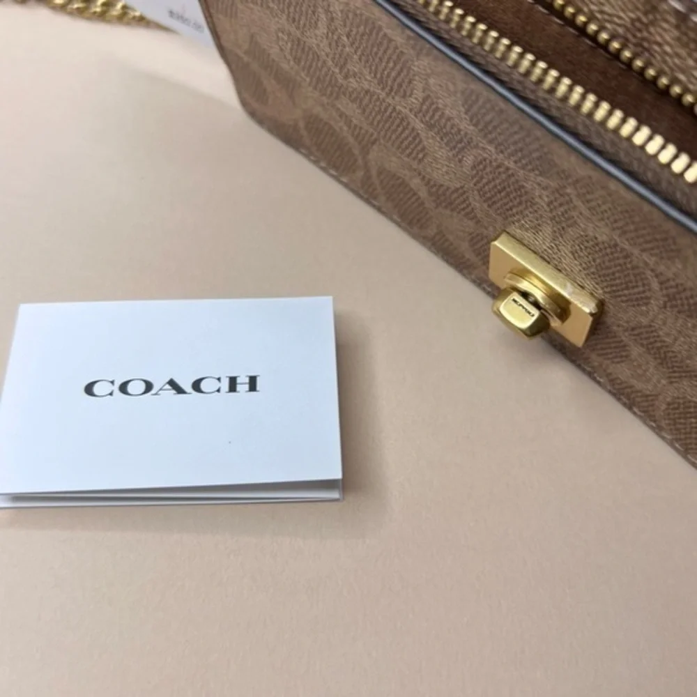 COACH Coated Canvas Signature Crossbody Bag NWT
